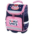 Ранец ЮНЛАНДИЯ WISE, 1 отделение, 3 кармана, устойчивое дно, "Donut worry", 37x29х15 см, 272073 272073 - фото 266862