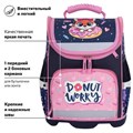 Ранец ЮНЛАНДИЯ WISE, 1 отделение, 3 кармана, устойчивое дно, "Donut worry", 37x29х15 см, 272073 272073