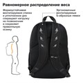 Рюкзак BRAUBERG FASHION CITY универсальный, 2 отделения, Norm, черный, 46х31х15 см, 272573 272573