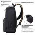 Рюкзак BRAUBERG FASHION CITY универсальный, 2 отделения, Not found, черный, 46х31х15 см, 272571 272571