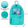 Рюкзак BRAUBERG FASHION CITY универсальный, карман-антивор, "K-pop", бирюзовый, 44х31х16 см, 229966 229966