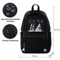 Рюкзак BRAUBERG FASHION CITY, универсальный, карман-антивор, "Anime View", черный, 44х31х16 см, 229964 229964