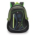 Рюкзак BRAUBERG HIGH SCHOOL универсальный, 3 отделения, "Неон", черный/салатовый, 46х31х18 см, 225520 225520