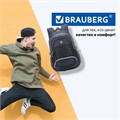 Рюкзак BRAUBERG HIGH SCHOOL универсальный, 3 отделения, "Райдер", синий, 46х31х18 см, 225523 225523