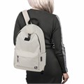 Рюкзак BRAUBERG POSITIVE универсальный, карман-антивор, "Beige", 42х28х14 см, 270776 270776