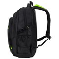 Рюкзак BRAUBERG TITANIUM универсальный, 3 отделения, черный, салатовые вставки, 45х28х18 см, 270766 270766