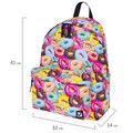 Рюкзак BRAUBERG СИТИ-ФОРМАТ универсальный, "Donuts", разноцветный, 41х32х14 см, 228862 228862