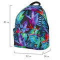 Рюкзак BRAUBERG СИТИ-ФОРМАТ универсальный, "Exotic", разноцветный, 41х32х14 см, 228855 228855