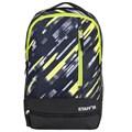 Рюкзак STAFF STRIKE универсальный, 3 кармана, черно-салатовый, 45х27х12 см, 270783 270783