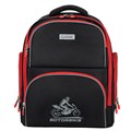 Рюкзак BRAUBERG CLASSIC, легкий каркас, премиум материал, "Motorbike", черный, 37x32х21 см, 270583 270583