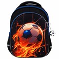 Рюкзак BRAUBERG OPTIMA, 2 отделения, с брелоком, "Burning ball", 3D-панель, 36х27х18 см, 273158 273158
