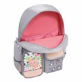 Рюкзак BRAUBERG PASTEL с термонашивками в комплекте, "Sweet paws", серый, 40х29х14 см, 272064 272064