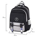 Рюкзак BRAUBERG SNAP, 2 отделения, 3 кармана, "Original black", 39х28х16 см, 272066 272066