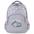 Рюкзак BRAUBERG SOFT, 2 отделения, 3 кармана, "Sleepy cat", СВЕТЯЩИЙСЯ, 40х31х15 см, 272035 272035