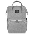 Рюкзак для мамы BRAUBERG MOMMY с ковриком, крепления на коляску, термокарманы, серый, 40x26x17 см, 270819 270819