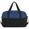 Сумка спортивная HEIKKI BASE (ХЕЙКИ), карман на молнии, черная/темно-синяя, 30x44x17 см, 272622 272622