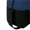 Сумка спортивная HEIKKI BASE (ХЕЙКИ), карман на молнии, черная/темно-синяя, 30x44x17 см, 272622 272622