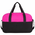 Сумка спортивная HEIKKI BASE (ХЕЙКИ), карман на молнии, черная/фуксия, 30x44x17 см, 272621 272621