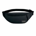 Сумка на пояс HEIKKI RIO (ХЕЙКИ), два отделения, регулируемый ремень, черная, 38х12х8 см, 272614 272614