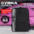 Сумка на плечо HEIKKI TORRENT (ХЕЙКИ) с карманом, Anime face, черная, 25х18х3 см, 272637 272637