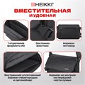 Сумка на плечо большая HEIKKI STREAM (ХЕЙКИ), карман-антивор, А5, черная, 22х31х8 см, 272640 272640