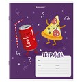 Тетрадь 18 л. BRAUBERG клетка, обложка картон, "Tasty food", 106478 106478
