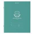 Тетрадь 18 л. BRAUBERG линия, обложка картон, "ОДНОТОННЫЙ С ЭМБЛЕМОЙ", 106483 106483