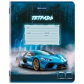 Тетрадь 18 л. BRAUBERG, клетка, обложка картон, SPORT CARS, 107298 107298