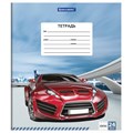 Тетрадь 24 л. BRAUBERG, клетка, обложка картон, DRIVE CAR, 403005 403005