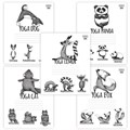 Тетрадь 24 л., HATBER, клетка, обложка картон, "Animals Yoga" (5 видов), 24Т5В1 105425 - фото 272957