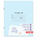 Тетрадь УЧУСЬ ПИСАТЬ № 6 12 л. клетка, со справочным материалом, обложка картон, ЮНЛАНДИЯ, 404849 404849 - фото 273261