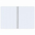 Тетрадь А5 48 л. BRAUBERG, гребень, клетка, глянцевая ламинация, "Color" (микс в спайке), 404342 404342