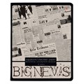Тетрадь А5 48 л. АЛЬТ скоба, клетка, глянцевый лак, "Газета" (5 видов), 7-48-1146 404111