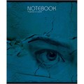 Тетрадь А5 48 л., ПЗБМ скоба, клетка, Soft Touch, "Каменный взгляд" (микс в спайке), 23225 405402
