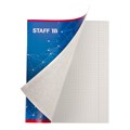 Тетрадь А5, 40 л., STAFF скоба, клетка, офсет №2 ЭКОНОМ, обложка картон, "ЭКСКЛЮЗИВ", 402645 402645