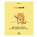 Тетрадь А5, 48 л., BRAUBERG, скоба, клетка, обложка картон, "Кот-Энтузиаст" (микс в спайке), 404365 404365