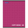 Тетрадь А5, 48 л., BRAUBERG, скоба, клетка, обложка картон, МОНОХРОМ 2, 402043 402043