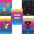 Тетрадь А5, 48 л., HATBER, скоба, клетка, обложка картон, "CrazyColor" (5 видов в спайке), 48Т5В1 113816 - фото 274636
