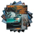 Тетрадь обложка пластик, А5, 48 л., скоба, клетка, ERICH KRAUSE, "Rain Drive" (микс в спайке), 63377 405268 - фото 274913