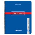 Тетрадь А5, 96 л., BRAUBERG, гребень, клетка, обложка картон, "CONTRACT", 400527 400527