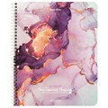 Тетрадь А5, 96 л., BRAUBERG, гребень, клетка, обложка картон, "Мрамор" (микс в спайке), 404422 404422