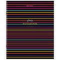 Тетрадь А5, 96 л., BRAUBERG, скоба, клетка, глянцевая ламинация, "Color Stripes", 404430 404430