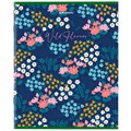 Тетрадь А5, 96 л., BRAUBERG, скоба, клетка, глянцевая ламинация, "Wild Flowers", 404429 404429