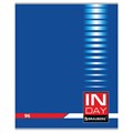 Тетрадь А5, 96 л., BRAUBERG, скоба, клетка, обложка картон, "INDAY", 400522 400522
