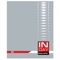 Тетрадь А5, 96 л., BRAUBERG, скоба, клетка, обложка картон, "INDAY", 400522 400522