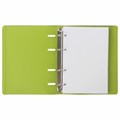 Тетрадь на кольцах А5 (180х220 мм), 120 листов, под кожу, клетка, BRAUBERG "Joy", зелёный/светло-зелёный, 129991 129991