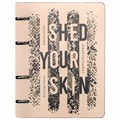 Тетрадь на кольцах А5 (180х220 мм), 80 листов, под кожу, клетка, BRAUBERG VISTA, Shed your skin, 112133 112133