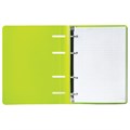 Тетрадь на кольцах А5 160х215 мм, 80 л., пластик, клетка, BRAUBERG, "Салатовый", 403250 403250