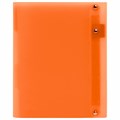 Тетрадь на кольцах А5 175х220 мм, 120 л., пластик, на липучке, с разделителями, BRAUBERG, Оранжевый, 404636 404636