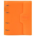 Тетрадь на кольцах А5 175х220 мм, 120 л., пластик, на липучке, с разделителями, BRAUBERG, Оранжевый, 404636 404636